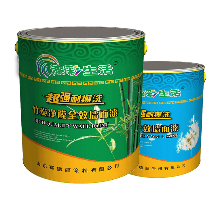 Bamboo charcoal formaldehyde purification full effect wall paint