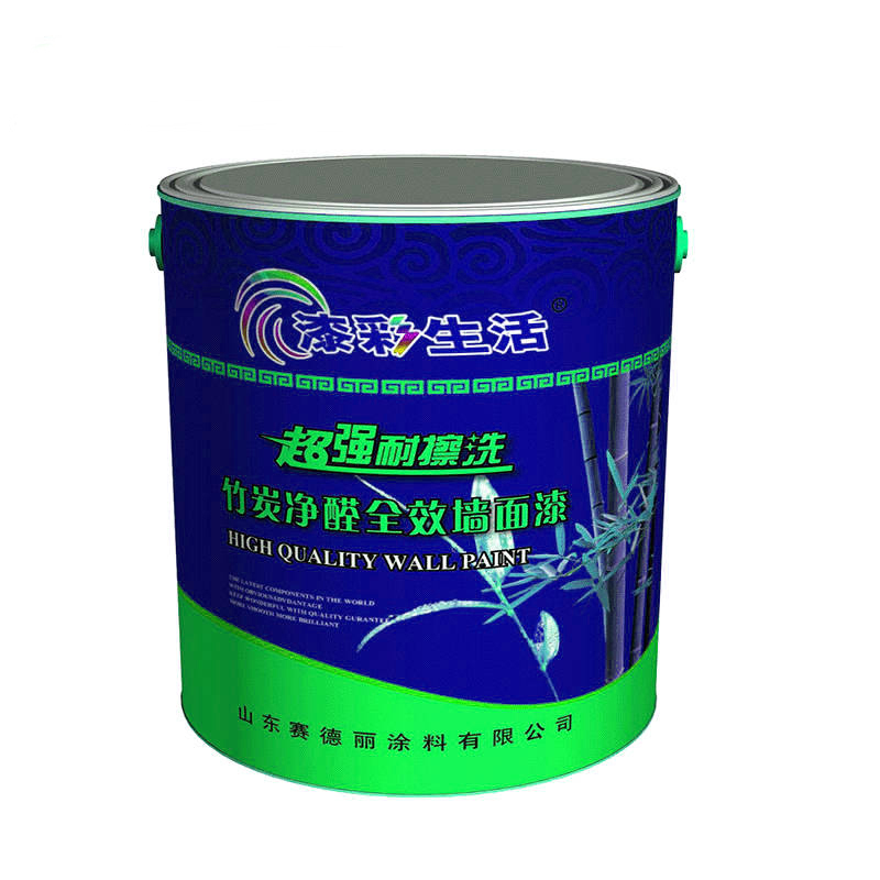 Bamboo charcoal formaldehyde purification full effect wall paint