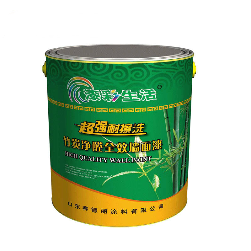 Bamboo charcoal formaldehyde purification full effect wall paint